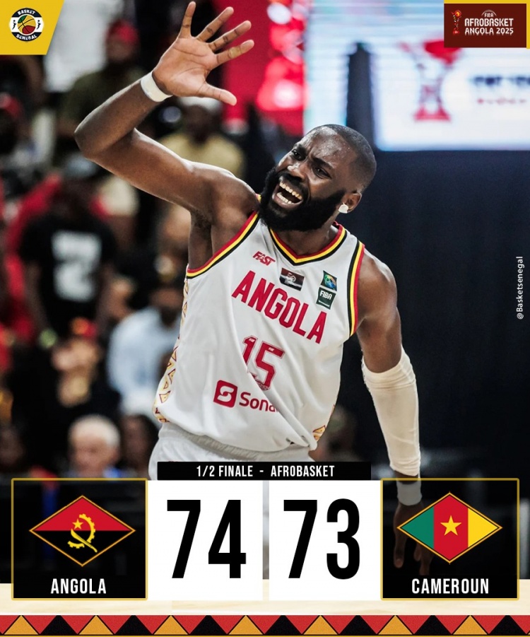 皇冠体育投注-男篮非锦赛:安哥拉74-73险胜喀麦隆晋级决赛 将对阵马里男篮